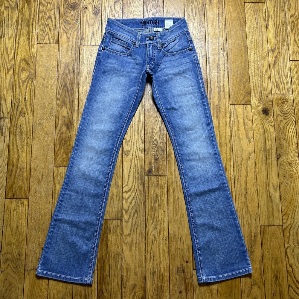Cruel Girl Erika Low Rise Bootcut Jeans Medium Wash Western Denim Size 0